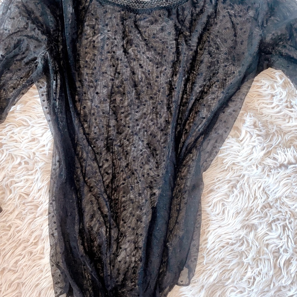 Vs Mesh Bodysuit polkadots